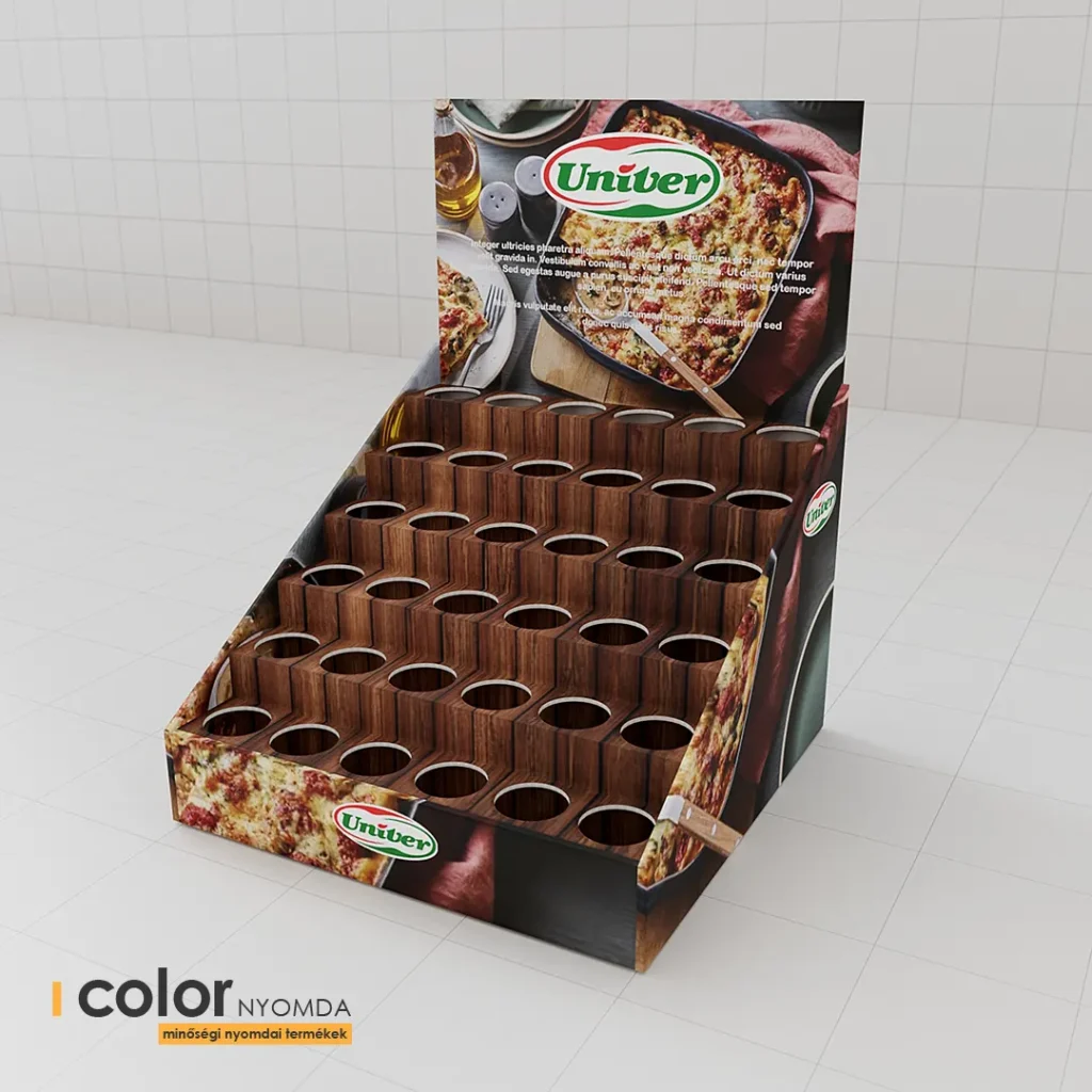 univer pulti hullamkarton display gyors gyartasi hatarido