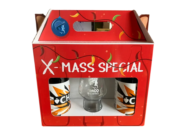 Egyedi hullámkarton ajándék sörös doboz, prémium nyomott karton csomagolás sörök megjelenítéséhez