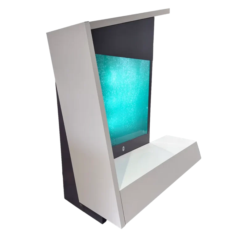 Egyedi hullámkarton elektronikai állvány display, TV és monitor POS megjelenítő karton állvány