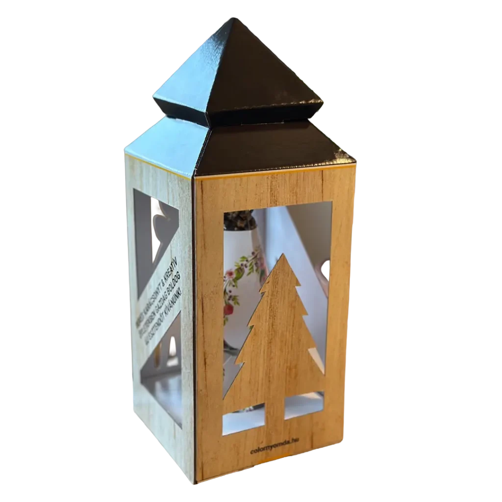 Egyedi hullámkarton ajándék boros doboz v2, prémium nyomott karton csomagolás borászati termékekhez