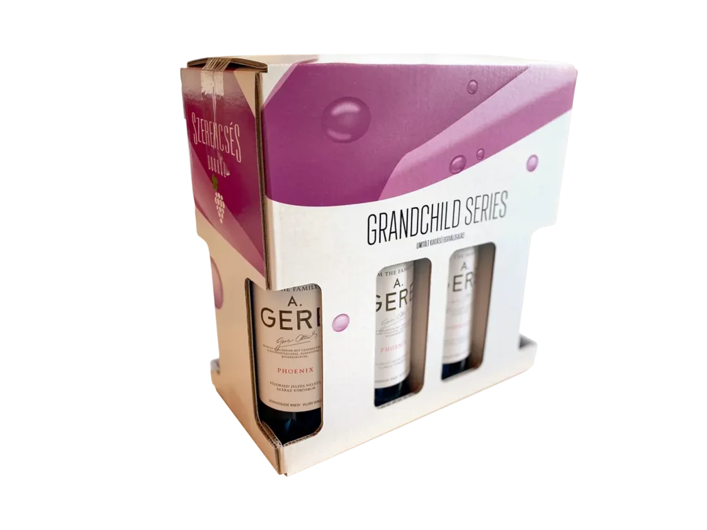 Egyedi hullámkarton boros doboz, nyomott karton csomagolás borászati termékekhez