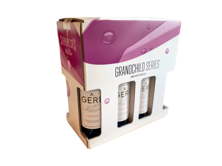 Egyedi hullámkarton boros doboz, nyomott karton csomagolás borászati termékekhez