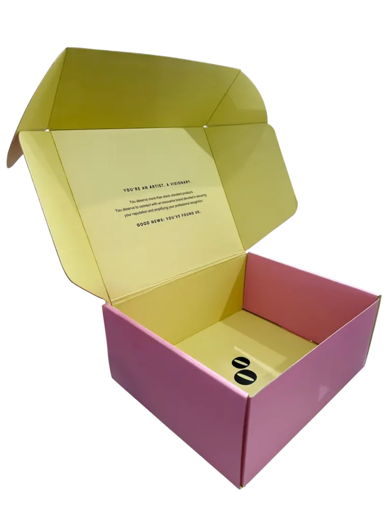 Kasírozott hullámkarton doboz, prémium papírborítású egyedi csomagolás ajándéktermékekhez