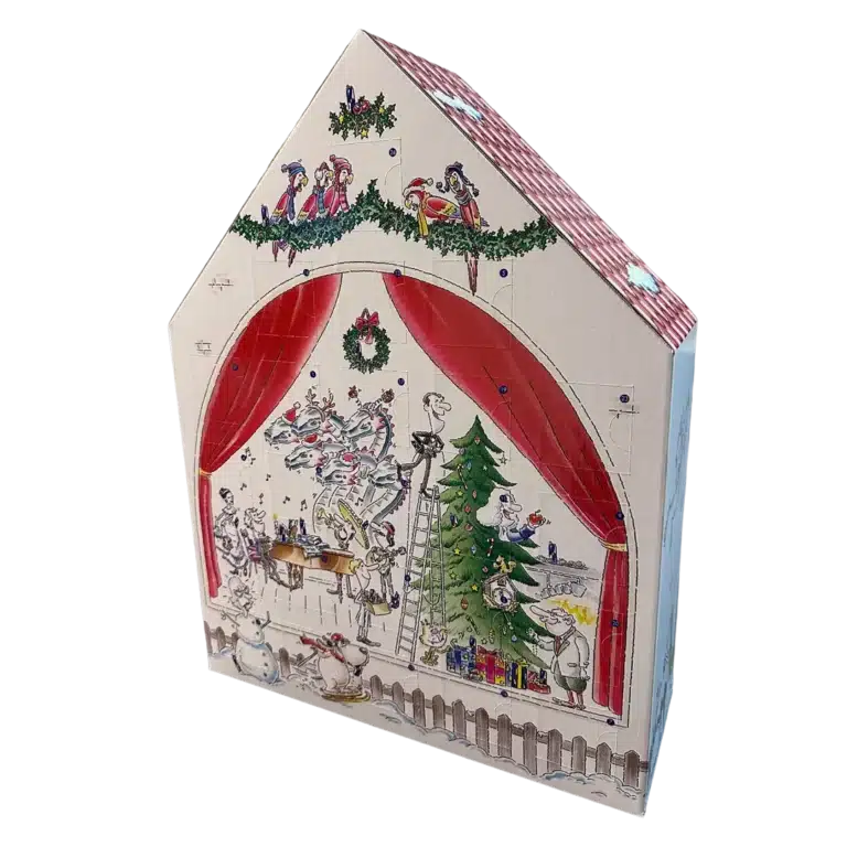 Red Bull egyedi hullámkarton adventi naptár doboz, ünnepi promóciós karton csomagolás