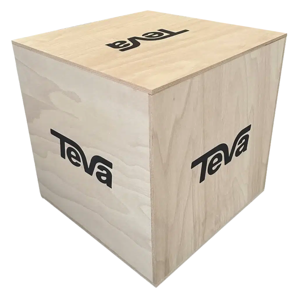 Teva fa alapú permanens display gyógyszertári és egészségügyi termékekhez, tartós fa kereskedelmi állvány